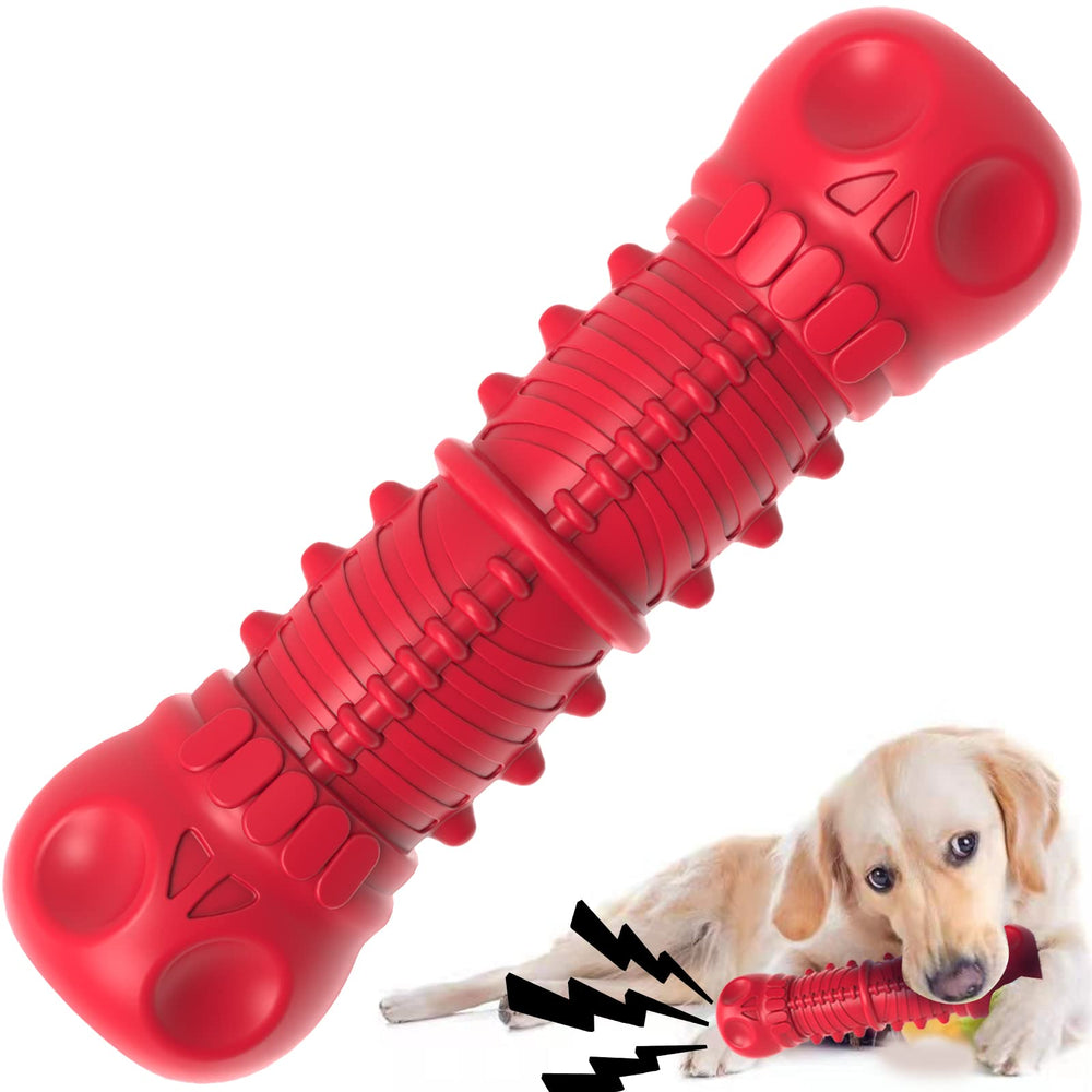 ZIKATON dog squeaky toy shows built-in squeaker for engaging chew sessions.