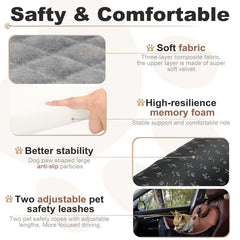 Zilemoon dog booster seat with storage pockets—side organizers for snacks and toys.