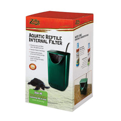 Zilla Aquactic internal water filter in-tank view for terrarium water quality