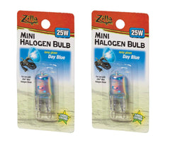 Zilla mini halogen bulb 25W Day Blue front view provides efficient reptile warmth and light