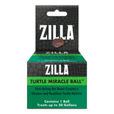 Zilla Turtle Miracle Ball in tank reduces sludge for clearer water