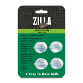 Zilla Turtle PURE dosing ball dissolves for easy weekly water care.
