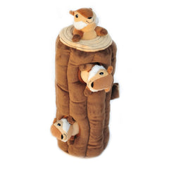 ZippyPaws Burrow miniz squeak features tiny squeaks that reward exploration.