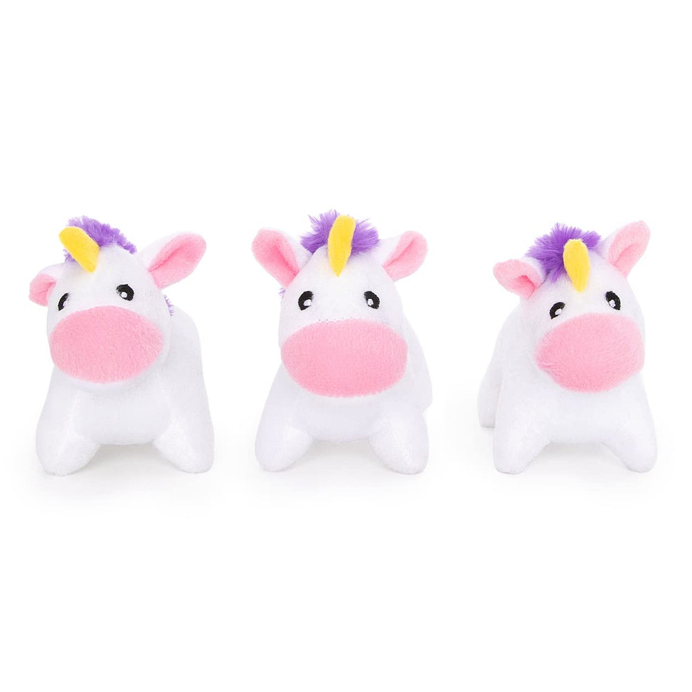 ZippyPaws Burrow Replacement Miniz unicorns pack for interactive play and enrichment.