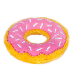 ZippyPaws Donutz no-stuffing design promotes mess-free playtime and easier cleanup.