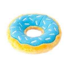 ZippyPaws Donutz soft plush outer offers comforting texture for gentle chewers during play