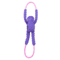 ZippyPaws RopeTugz Plush Monkey image highlights soft plush and durable rope for tough tug sessions