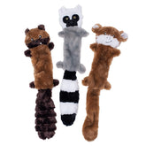 ZippyPaws Skinny Peltz chipmunk 18in squeaky plush toy for mess-free playtime