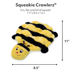 ZippyPaws Squeakie Crawler with 7 squeakers boosts engaging playtime.