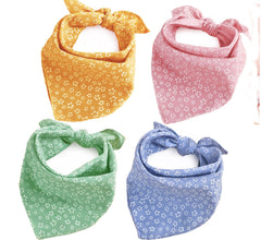 ZIRVYIR Fall Dog Bandana pink on a playful pup for adorable everyday style
