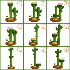 ZLAFM cactus-top flower perch enhances cozy resting and decor cohesion.