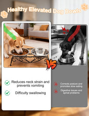 ZLXHDL small-breed bowls on stand for comfortable eating
