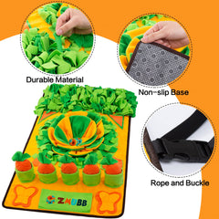 ZMUBB Snuffle Mat treat hiding feature encourages natural foraging behavior