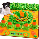 ZMUBB Snuffle Mat large-dog-40x27-5 shows dense grass textures for mental stimulation and slow feeding.
