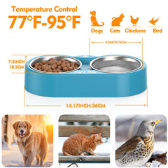 ZNOFAN winter-use bowl prevents water from freezing in cold conditions