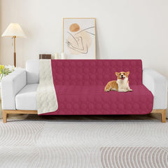 ZNSAYOTX dog-pet-blanket-non-slip-back shows non-slip backing for sofa protection.