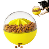 Zntra interactive dog treat puzzle ball side view for mental stimulation during play