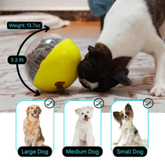 Zntra interactive dog treat puzzle ball top view aids visual engagement and problem solving