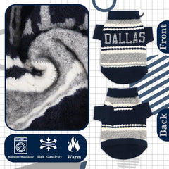 ZOARVEXD Dallas small dog sweater with potty-friendly cut for easy bathroom breaks.