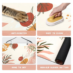 Zoeeya dog food mats premium material diatomaceous earth ensures durability and odor control.
