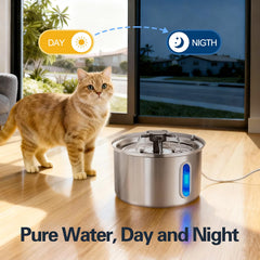 ZOESEEK LED water window blue light aids low-maintenance monitoring.