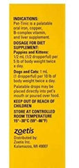 Zoetis Pet-Tinic Drops dosing syringe enables simple administration.