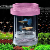 Zoewan breeder box floating pink large in aquarium provides safe fry isolation and easy monitoring.