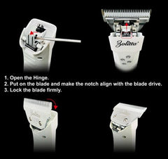 ZOLITTA 4FW wide blade compatibility with major clippers for versatile grooming