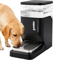 ZOMISIA 8L automatic dog water dispenser front view for easy outdoor hydration.