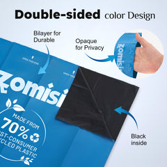 ZOMISIA bags with 9x13 size simplify quick pickup.
