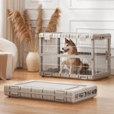 ZOMISIA 36inch open crate interior showing roomy space for large dogs
