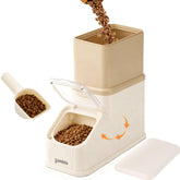 ZOMISIA contenedor de comida para perros de 15 lb con sistema de uso primero en entrar para frescura.