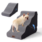 ZOMISIA dog ramp bed 21 inch high shows sturdy support for bed access