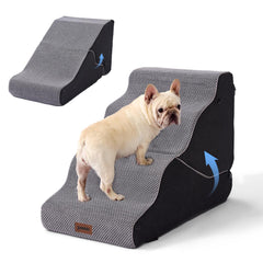 ZOMISIA dog ramp bed 21 inch high shows sturdy support for bed access