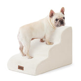 ZOMISIA dog stairs 3-step side view for easier couch access