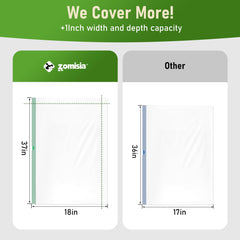 ZOMISIA heavy-duty liner resists tears for durable, leak-free use