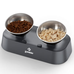 ZOMISIA raised-bowls-3-height: ergonomic feeding heights for indoor cats
