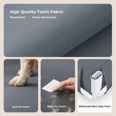 ZOMISIA XL elevated bed with Teslin mesh for 360° airflow.