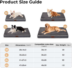 ZOMISIA XXL dog bed-egg-crate-foam core provides structured support