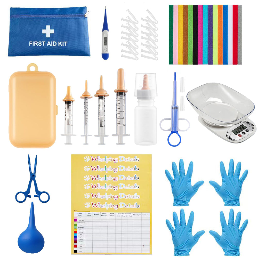 ZONEXCHIC whelping kit collars aid quick identification of newborn puppies during birth