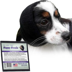 ZONI PETS Happy Hoodie dog ear-wrap calms during grooming and reduces noise exposure