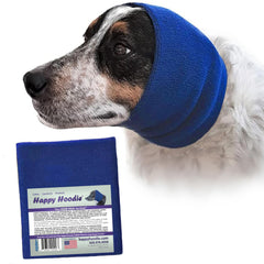 ZONI PETS Happy Hoodie blue large worn on dog during calm-drying routine