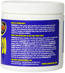 Zoo Med Aquatrol Spirulina flakes served, ready for freshwater or saltwater tanks