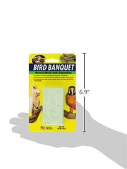Zoo Med Bird Banquet with seeds inside demonstrates natural enrichment