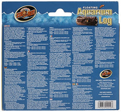 Zoo Med Floating Aquarium Log Small top view shows bottom-weighted stability