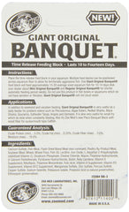 Zoo Med Giant Banquet Block Feeder close-up pellets—high-protein nutrition.