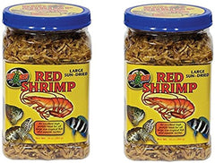 Zoo Med Large Sun-Dried Red Shrimp 10oz offers a protein-rich treat for large fish and turtles.
