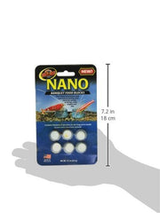 Zoo Med nano banquet block mini-pack image showing water-friendly formula that won't cloud tanks.