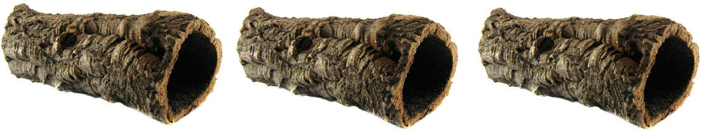 Zoo Med cork bark round small 3-pack provides natural shelter and hiding spots in terrariums.