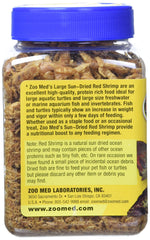 Zoo Med sun-dried large red shrimp ingredients highlight no additives or preservatives.